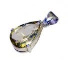 Riyo Lemon Quartz Silver Jewellery For Sale Modern Pendant L 1in Splqu-46013