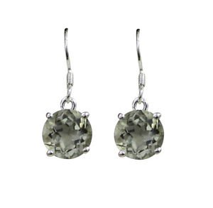 Riyo A Green Amethyst 925 Solid Sterling Silver Rustresistant Earring L 1in Sega