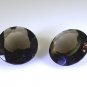 Smoky Quartz loose Stone 1 Pieces 20 x 20 mm Round Brown faceted Gemstone