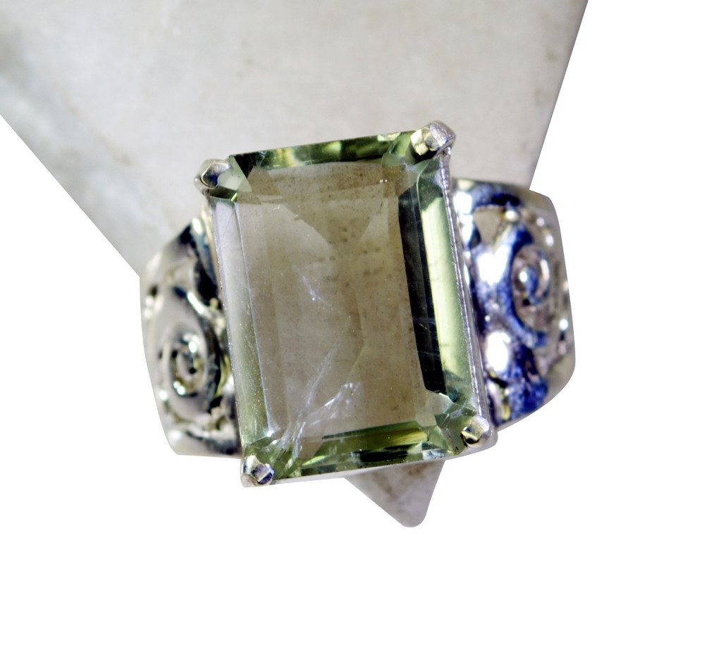 Riyo Green Amethyst Silver s Engagement Ring Sz 7 Srgam7-28047
