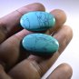 Turquoise manmade loose Stone 1 Pieces 18 x 28 mm Oval multi cabochon Gemstone