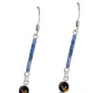 Riyo Tiger Eye Silver Body Jewellery Earring L 1in Setey-80008