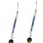 Riyo Tiger Eye Silver Body Jewellery Earring L 1in Setey-80008