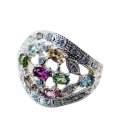 Riyo Tourmaline Fashion Silver Jewelry Wholesale Contemporary Silver Ring Sz 7 S