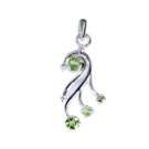 Riyo Peridot Silver Prom Jewelry By The Yard Pendant L 1in Spper-58013