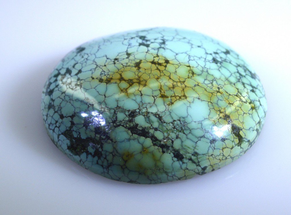 Turquoise loose Stone 1 Pieces 31 x 31 mm Round multi cabochon Gemstone
