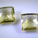 lemon Quartz loose Stone 1 Pieces 20 x 20 mm Princess Yellow faceted Gemstone