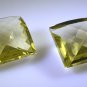 lemon Quartz loose Stone 1 Pieces 20 x 20 mm Princess Yellow faceted Gemstone