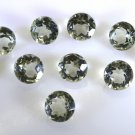 Green amethyst loose Stone 1 Pieces 9 x 9 mm Round Green faceted Gemstone
