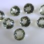 Green amethyst loose Stone 1 Pieces 9 x 9 mm Round Green faceted Gemstone