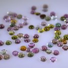 Tourmaline loose Stone 1 Pieces 2.5 x 2.5 mm Round Multi cabochon Gemstone