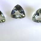 Green amethyst loose Stone 1 Pieces 12 x 12 mm Trillion Green faceted Gemstone