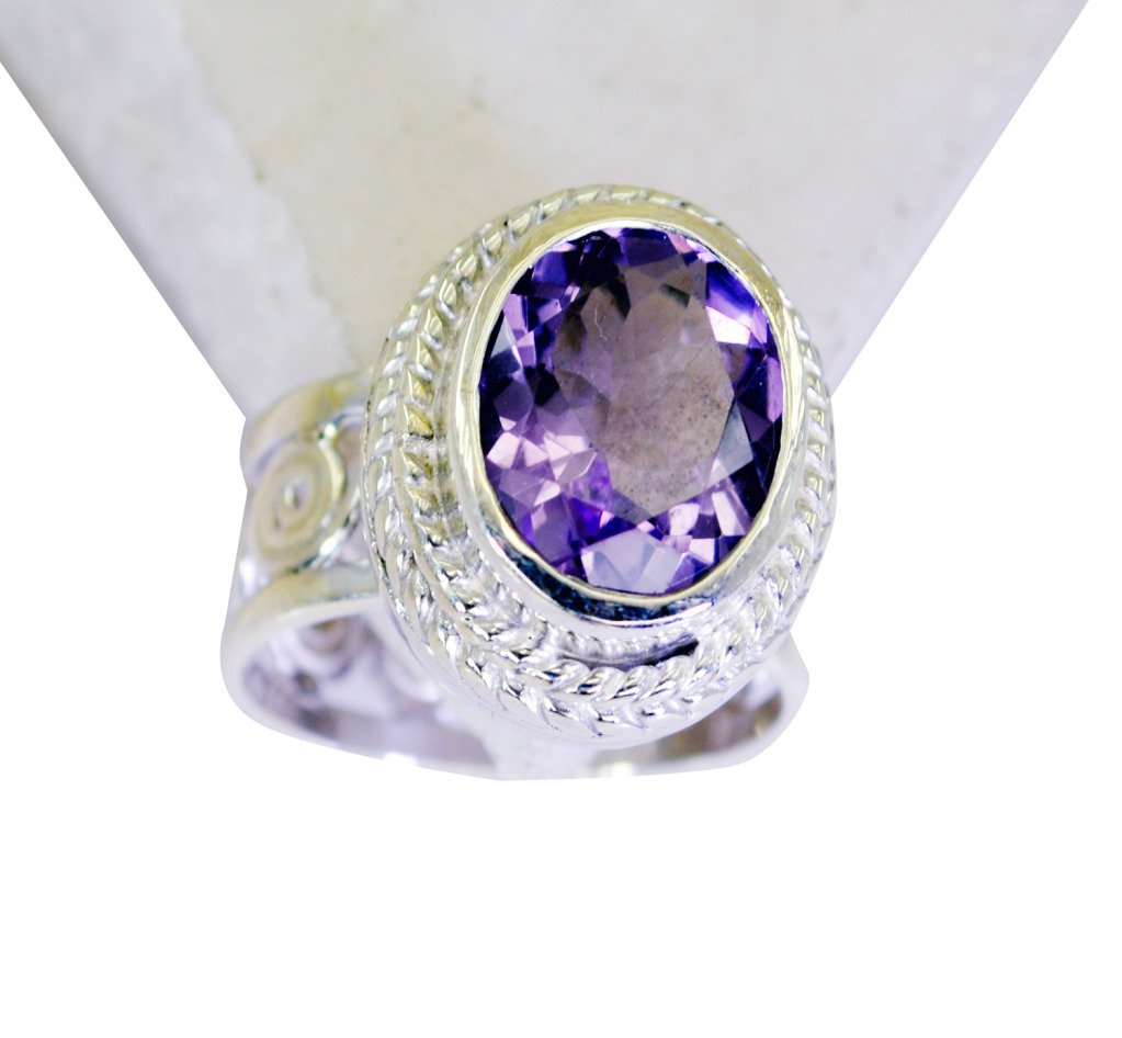Riyo Amethyst Wholesale Gemstone Vintage Silver Ring Sz 6 Srame6-2080