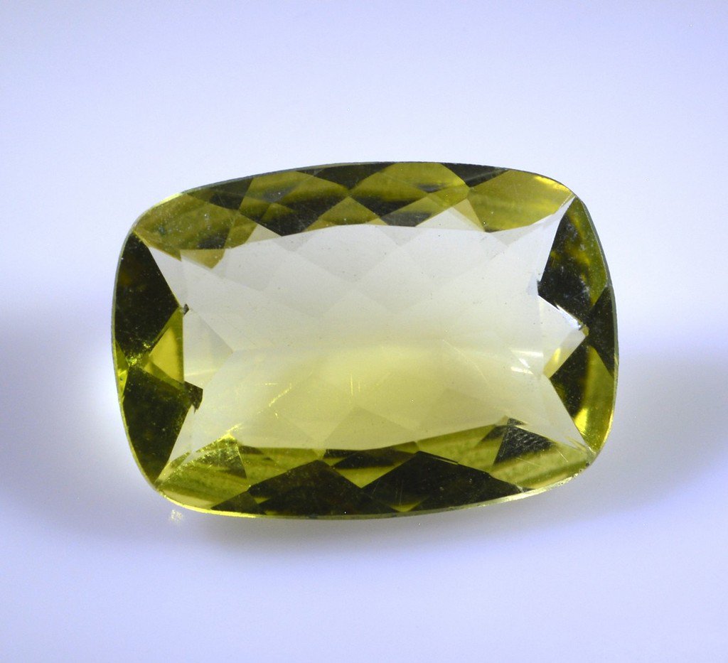 lemon Quartz loose Stone 1 Pieces 18 x 25 mm Emerald cut Yellow faceted Gemstone