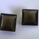 Smoky Quartz loose Stone 1 Pieces 17 x 18 mm Princess Brown faceted Gemstone