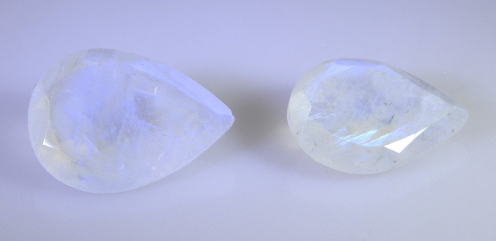 Rainbow Moonstone loose Stone 1 Pieces 12x16, 13x18 mm Pear Multi faceted Gemst