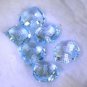 Blue topaz loose Stone 1 Pieces 12 x 12 mm Heart Blue faceted Gemstone