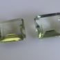 Green amethyst loose Stone 1 Pieces 10 x 12 mm Emerald cut Green faceted Gemston