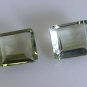 Green amethyst loose Stone 1 Pieces 10 x 12 mm Emerald cut Green faceted Gemston