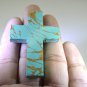 Turquoise manmade loose Stone 1 Pieces 38 x 60 mm Fancy multi cabochon Gemstone