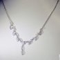 Riyo Rainbow Button Jewellery Silver Flower Necklace L 16in Snrmo-64016