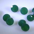 Green onyx loose Stone 1 Pieces 10 x 10 mm Round Green faceted Gemstone