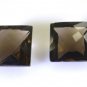Smoky Quartz loose Stone 1 Pieces 13 x 13 mm Princess Brown faceted Gemstone