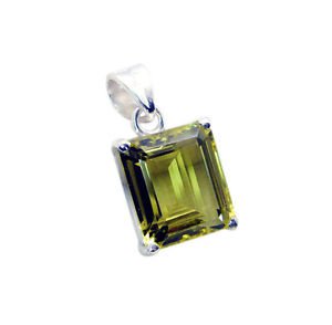 Riyo Lemon Quartz Silver Jewellery Exporters Cuff Pendant L 1in Splqu-46008