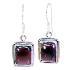 Riyo Garnet Silver Jewelry Home Parties Dangle Earring L 1in Segar-26019