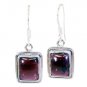 Riyo Garnet Silver Jewelry Home Parties Dangle Earring L 1in Segar-26019