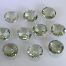 Green amethyst loose Stone 1 Pieces 10 x 10 mm Round Green faceted Gemstone