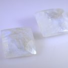 Rainbow Moonstone loose Stone 1 Pieces 12 x 12 mm Princess Multi faceted Gemston