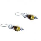 Riyo Citrine Silver Jewellery For Girls Celebrity Earring L 1in Secit-14018
