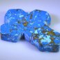 Turquoise manmade loose Stone 1 Pieces 42 x 53 mm Fancy multi cabochon Gemstone
