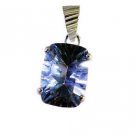 Riyo Blue Mystic Quartz Silver Jewelry Supplies Wholesale Pendant Silver L 1in S