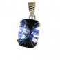 Riyo Blue Mystic Quartz Silver Jewelry Supplies Wholesale Pendant Silver L 1in S