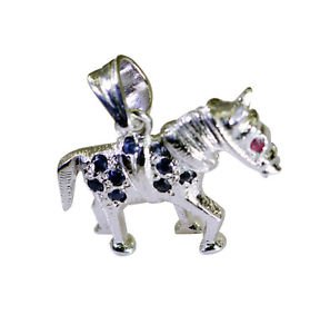 Riyo  Gemstone Silver s Cluster Pendants L 0.8in Spmul-52066