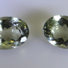 Green amethyst loose Stone 1 Pieces 13 x 18 mm Oval Green faceted Gemstone