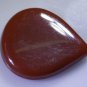 Red onyx loose Stone 1 Pieces 28 x 31 mm Pear Red cabochon Gemstone