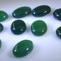 Green onyx loose Stone 1 Pieces 12 x 16 mm Oval Green cabochon Gemstone