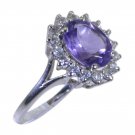 Riyo Purple 925 sterling silver Amethyst Ring personable online fashion jewelry