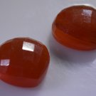 Red onyx loose Stone 1 Pieces 17 x 17 mm Pear Red faceted Gemstone