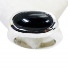 Riyo Black Onyx Exotic Silver Jewelry Silver Love Ring Sz 8 Srbon8-6009