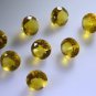Citrin cz loose Stone 1 Pieces 7 x 7 mm Round Yellow faceted Gemstone