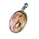 Riyo Jasper Silver Boutique Jewellery Heart Pendants L 1in Spjas-40008