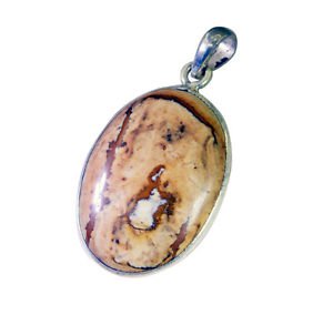 Riyo Jasper Silver Boutique Jewellery Heart Pendants L 1in Spjas-40008