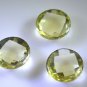 lemon Quartz loose Stone 1 Pieces 18 x 18 mm Round Yellow faceted Gemstone