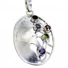 Riyo  Gemstone Silver Jewellery Set Religious Pendants L 2in Spmul-52001