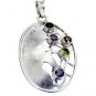 Riyo Gemstone Silver Jewellery Set Religious Pendants L 2in Spmul-52001
