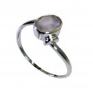Riyo Rose Quartz Silver Lady Jewellery  Mori Ring Sz 8 Srroq8-68019